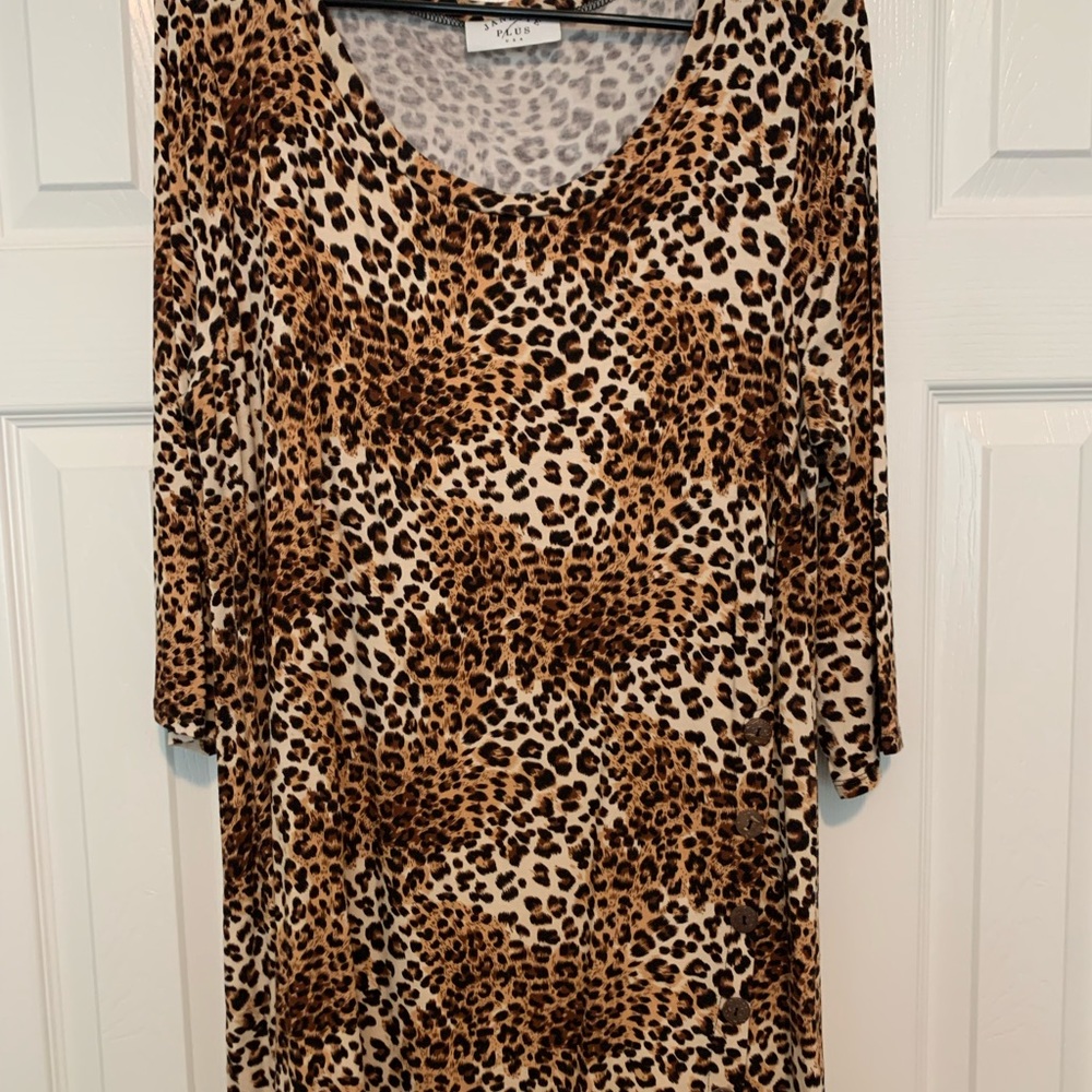Leopard Plus size tunic